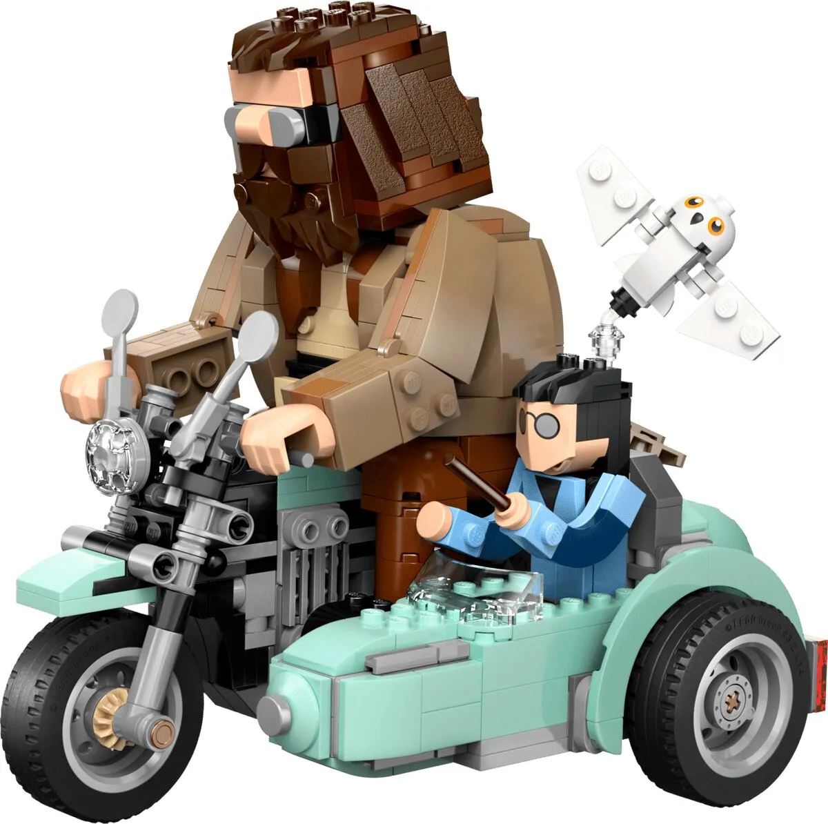Конструктор LEGO Harry Potter 9+ мотоцикл з фігурками Гаррі та Геґріда