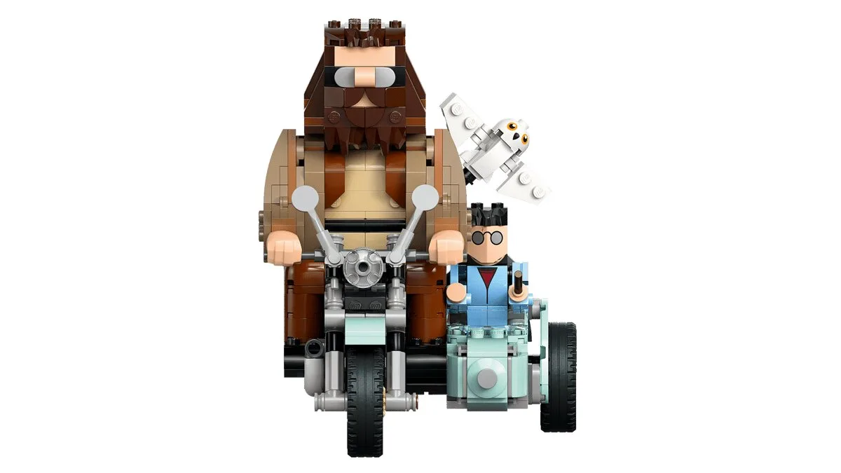 Конструктор LEGO Harry Potter 9+ мотоцикл з фігурками Гаррі та Геґріда