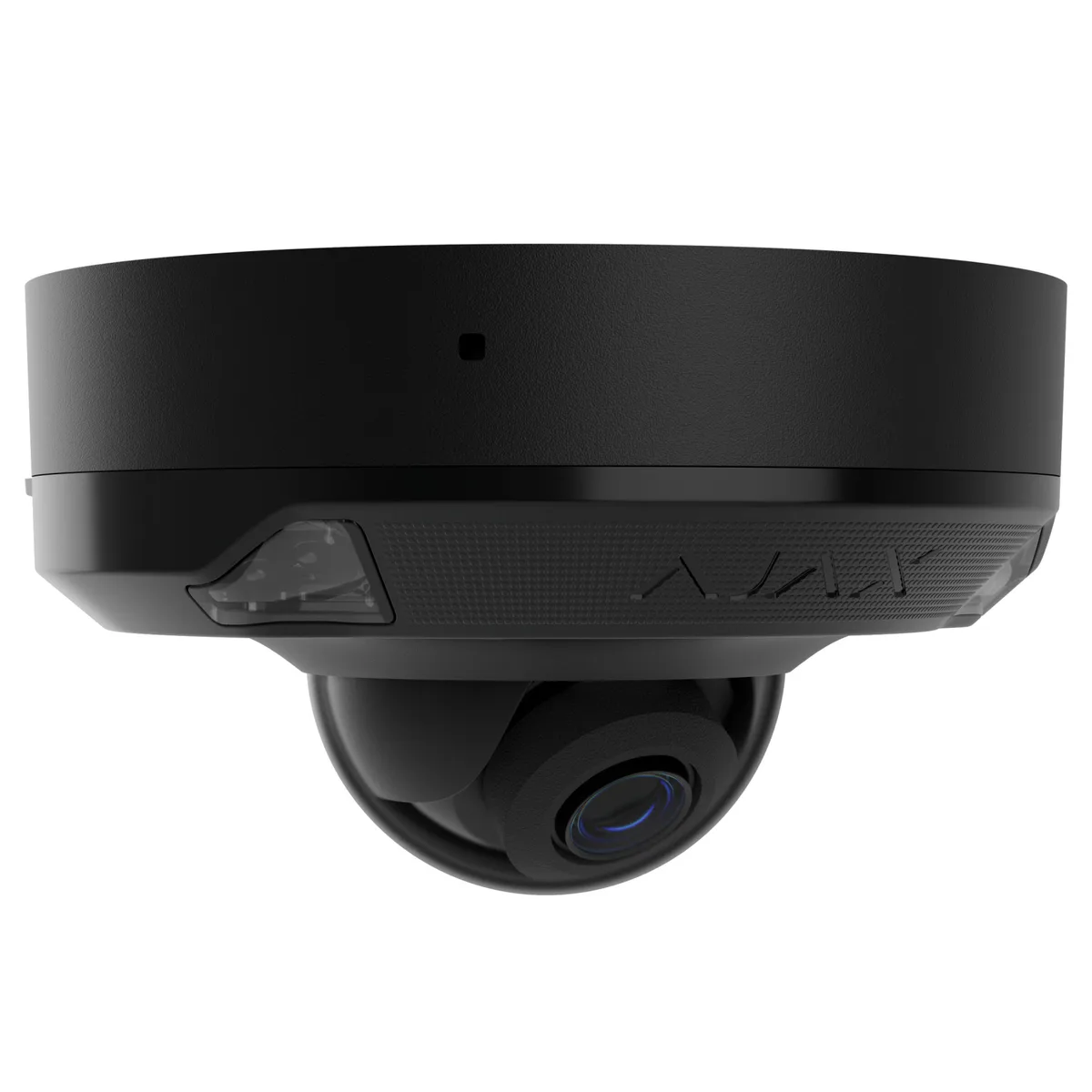 IP-Камера проводная Ajax DomeCam Mini HL black, 5 Мп, 4 мм, гибридная подсветка IR 15 м, белый LED 15 м, Poe, True WDR, IP 65, ИК 15 м, аудио, угол обзора 75° до 85°, мини купольная, черная.