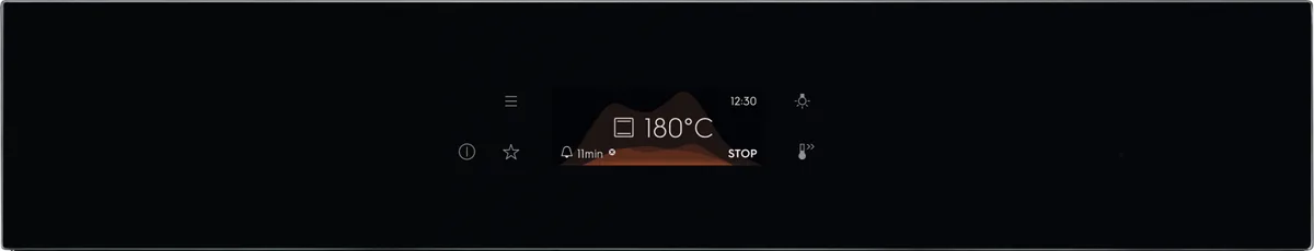 Електрична духова шафа Electrolux, 72 л, клас енергоспоживання A+, з дисплеєм, функцією конвекції, піролізом та телескопічними нап