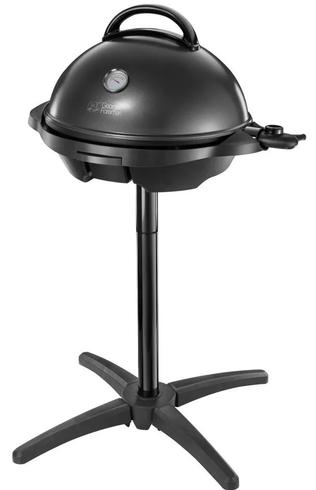 Гриль Russell Hobbs для приготовления на открытом и закрытом воздухе, мощность 2400 Вт, 5 температурных режимов, диаметр 435 см, съемные пластины, металлический корпус
