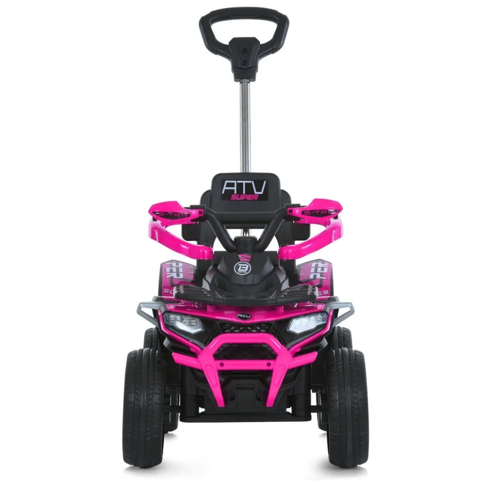 Детский квадроцикл Bambi Racer электромобиль 68x32,5x38 см комбинированный розовый