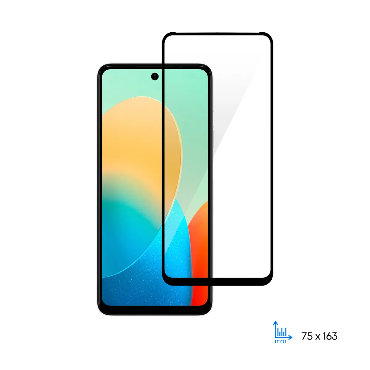 Захисне скло 2E для TECNO Spark Go 2024 (BG6), 2.5D FCFG, (1 Pack), чорна рамка