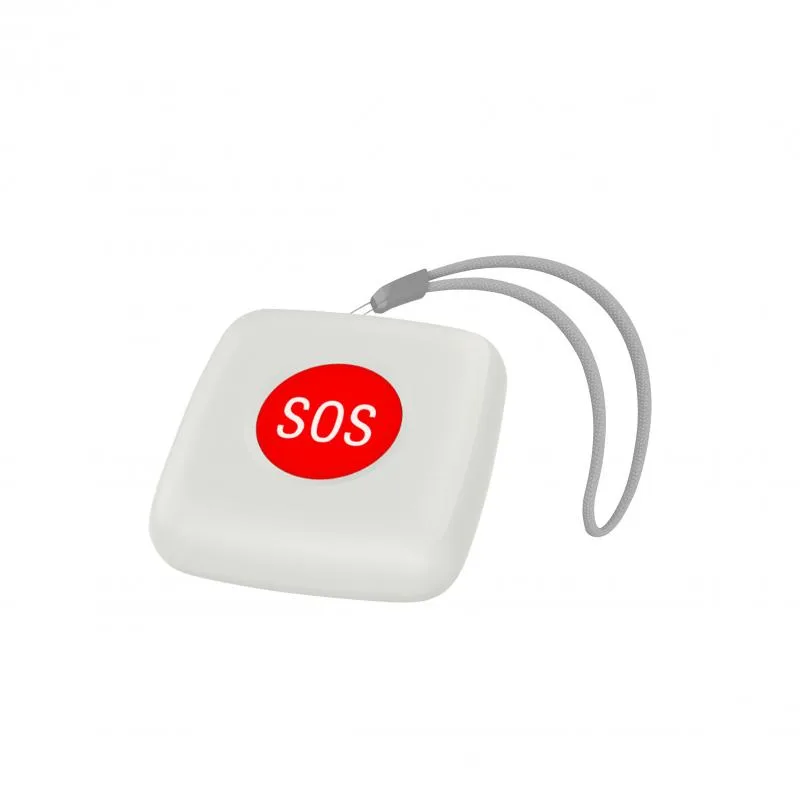 Бездротова кнопка тривоги ZigBee ZB-SOS 5х5х1 см біла пластикова