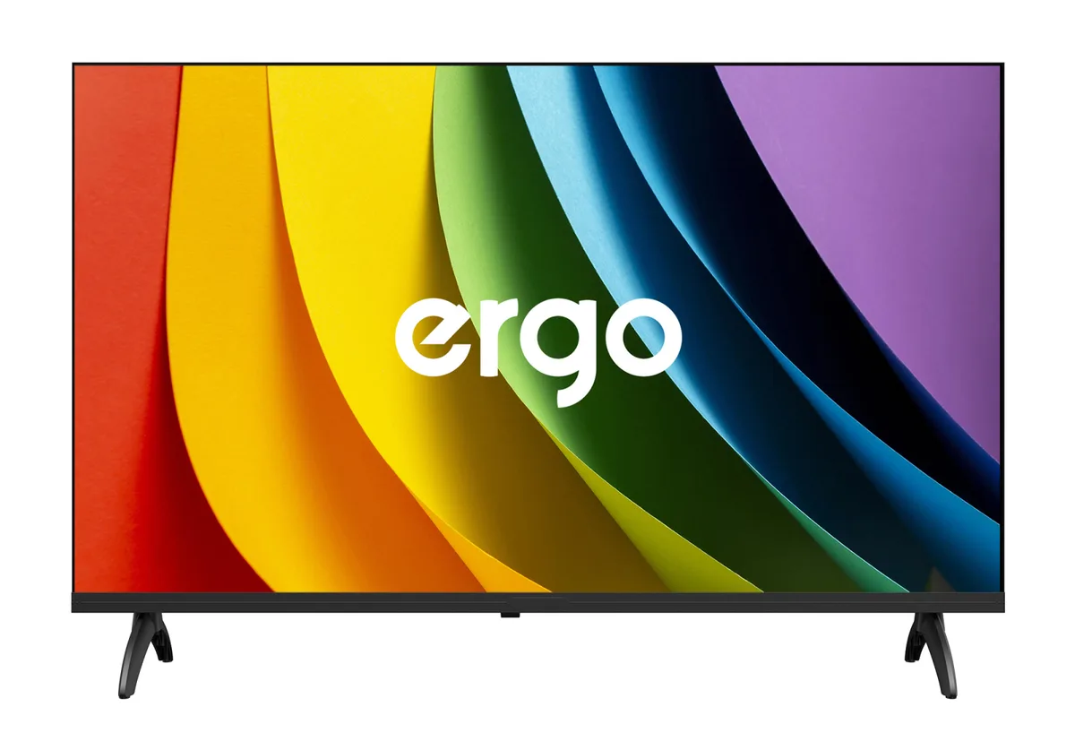 Телевізор ERGO LED 32 дюйми чорний VA 60 Гц Smart TV Google