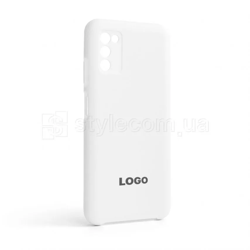 Чохол силіконовий Samsung білий для Galaxy A03s/A037 2021