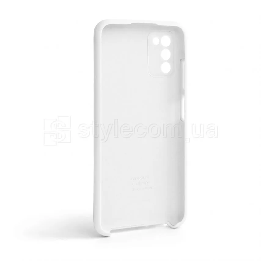 Чохол силіконовий Samsung білий для Galaxy A03s/A037 2021