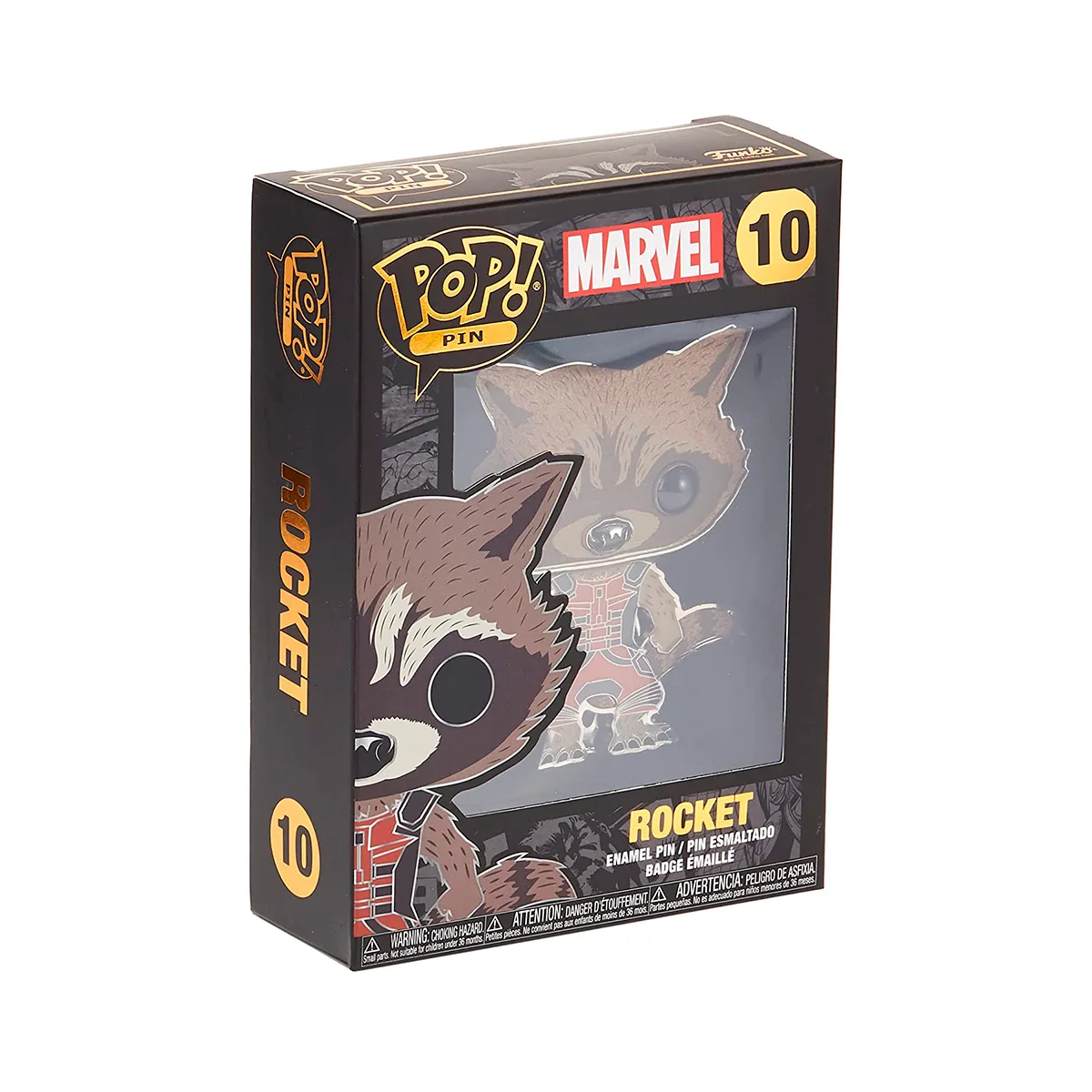 Пін Funko Marvel Єнот Ракета емальована сталь 10 см