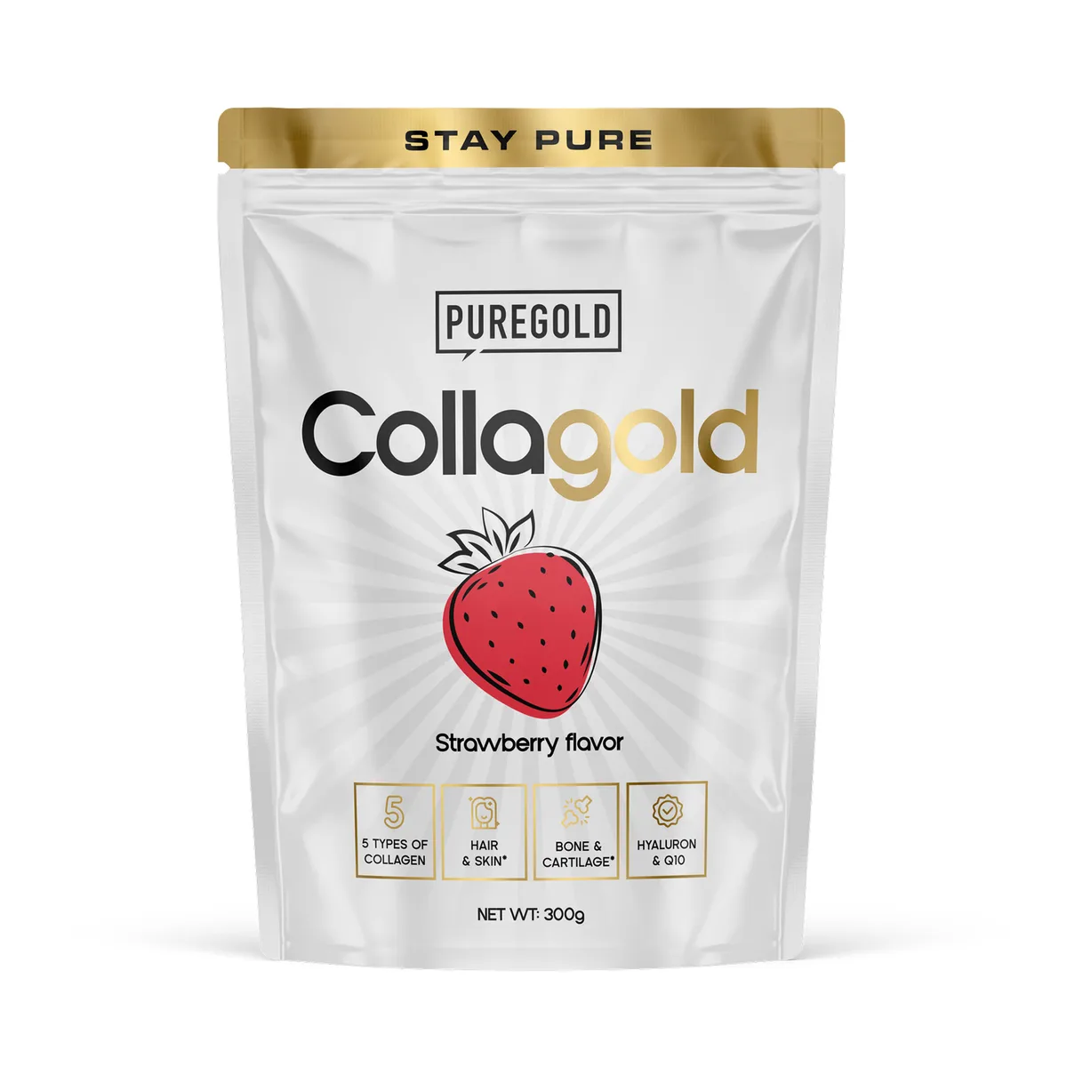 Гідролізований колаген Pure Gold 300 г полуниця