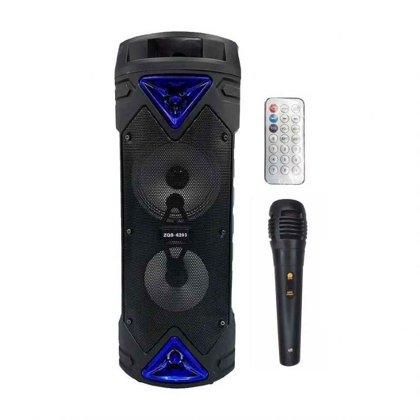 Портативна колонка Bluetooth 25W 606х244х244 мм Синя
