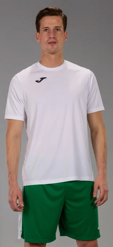 Футболка Joma 100% поліестер S білий чоловіча