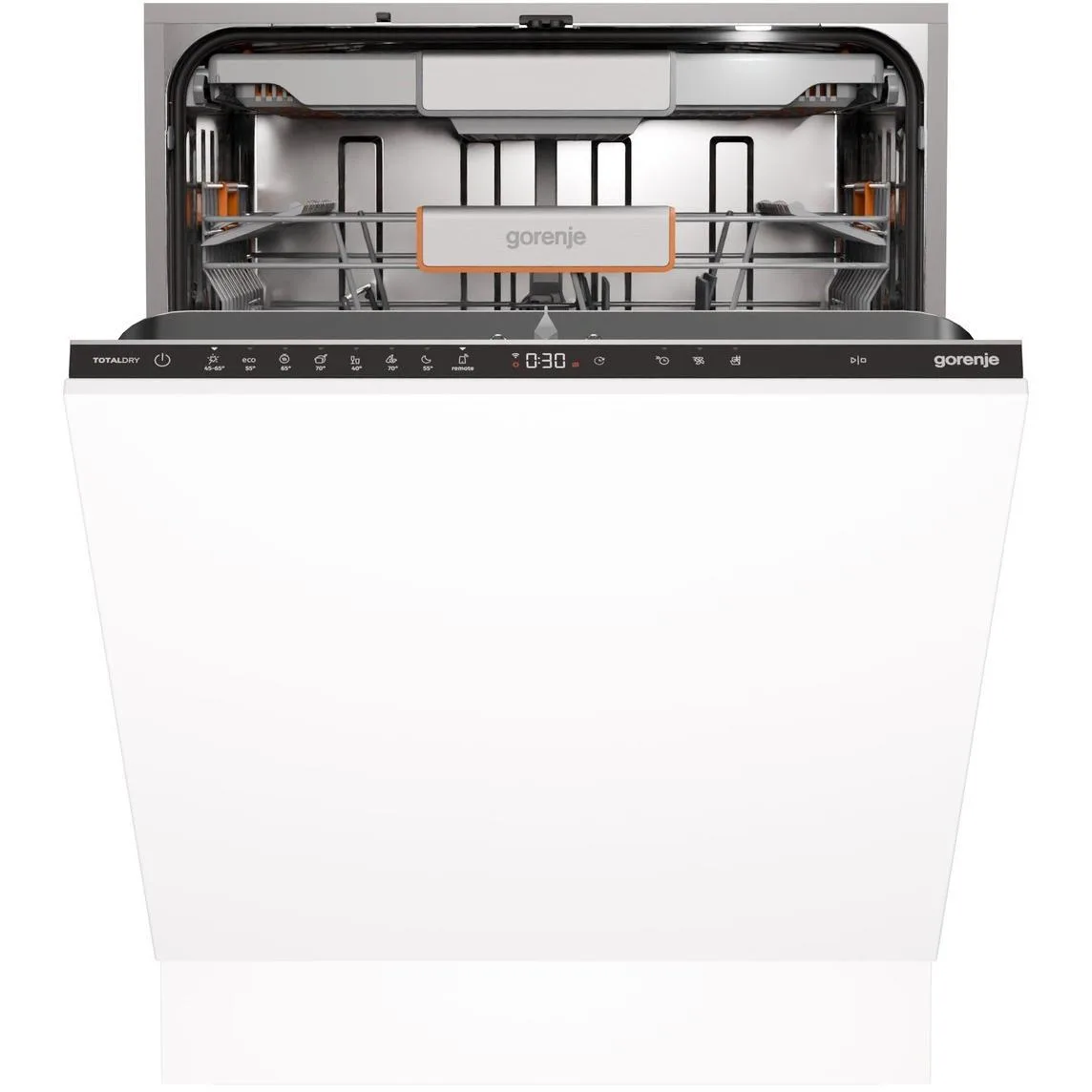 Вбудована посудомийна машина Gorenje, 16 комплектів, клас енергоефективності A+++, 60 см, інвертор, Wi-Fi, AquaStop, сенсорне упра