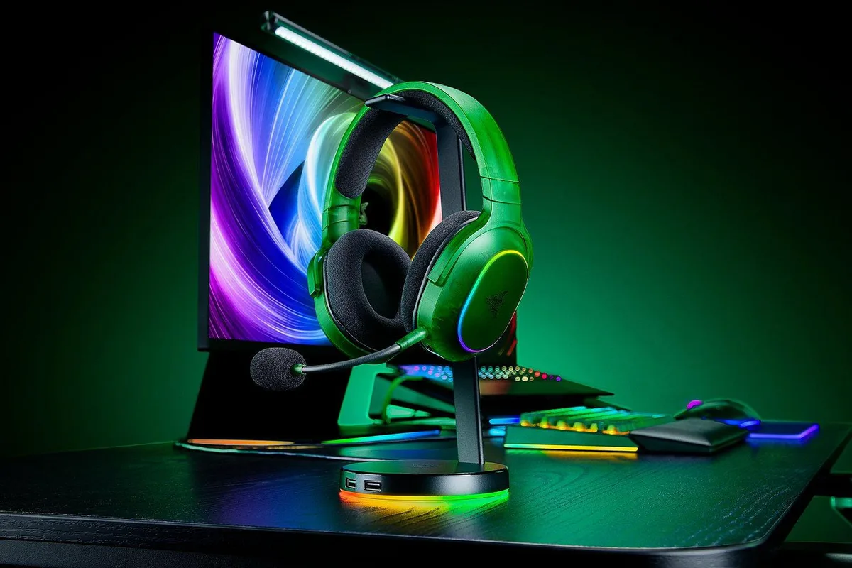 Гарнітура Razer бездротова 285 г зелена з Chroma RGB для геймерів