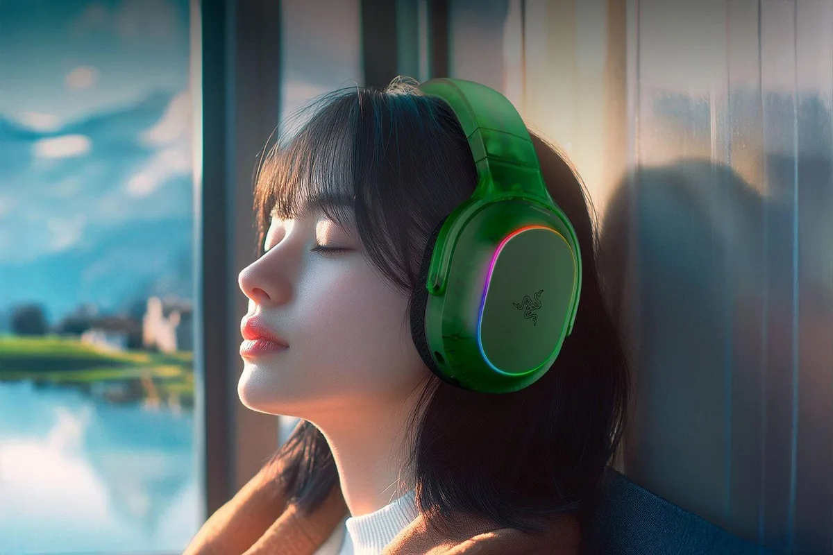 Гарнітура Razer бездротова 285 г зелена з Chroma RGB для геймерів