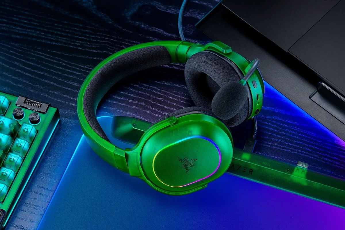 Гарнітура Razer бездротова 285 г зелена з Chroma RGB для геймерів