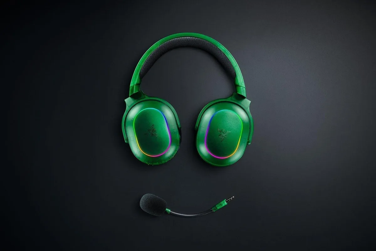 Гарнітура Razer бездротова 285 г зелена з Chroma RGB для геймерів