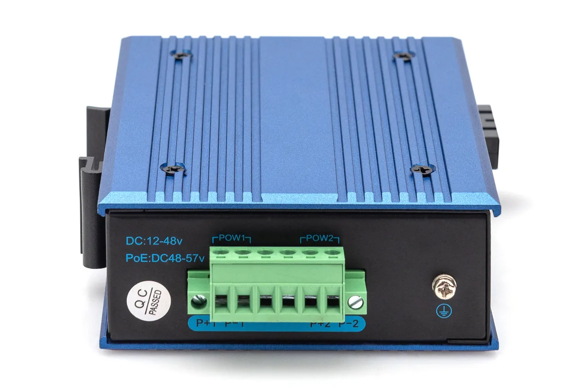 Медиаконвертер DIGITUS Industrial Gigabit PoE+ PSE, RJ45, SFP