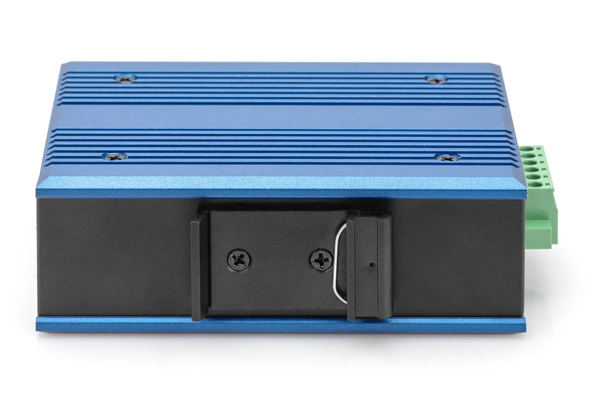 Медиаконвертер DIGITUS Industrial Gigabit PoE+ PSE, RJ45, SFP