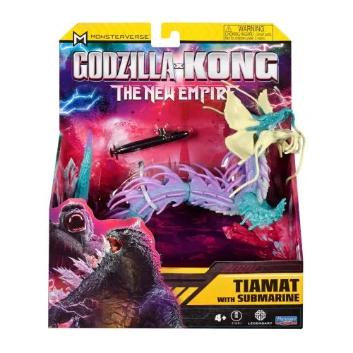 Фігурка Godzilla vs Kong Тіамат 15 см з підводним човном для дітей від 4 років