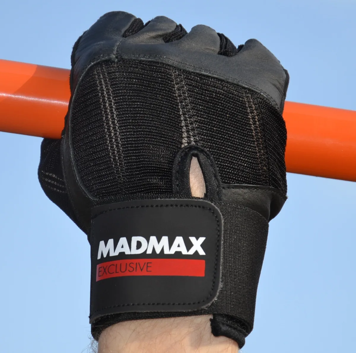 Рукавички для фітнесу MadMax шкіра S чорні