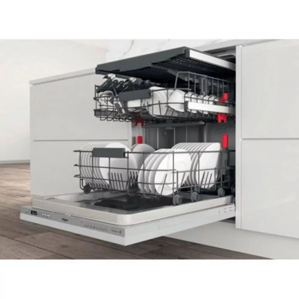Вбудована посудомийна машина Whirlpool, 14 комплектів, клас енергоефективності A+++, 60 см, з дисплеєм, інверторним мотором, треті