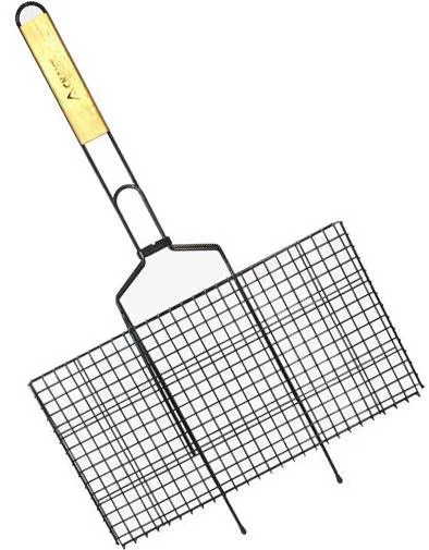 Решетка для барбекю Kamille сталь 46х25,5х2 см антипригарная
