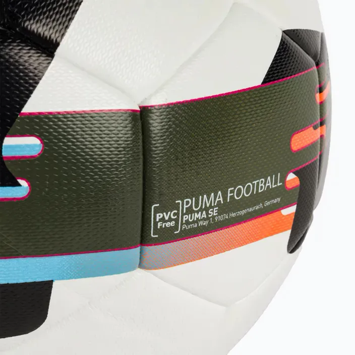 Футбольний м'яч Puma PU EVA 5 білий чорний болотний