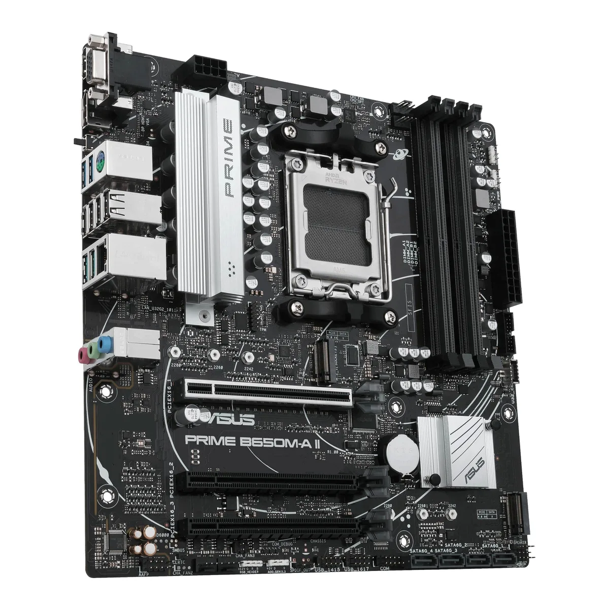 Материнська плата ASUS B650 micro-ATX AM5 4xDDR5 HDMI DP 7.1 звуку