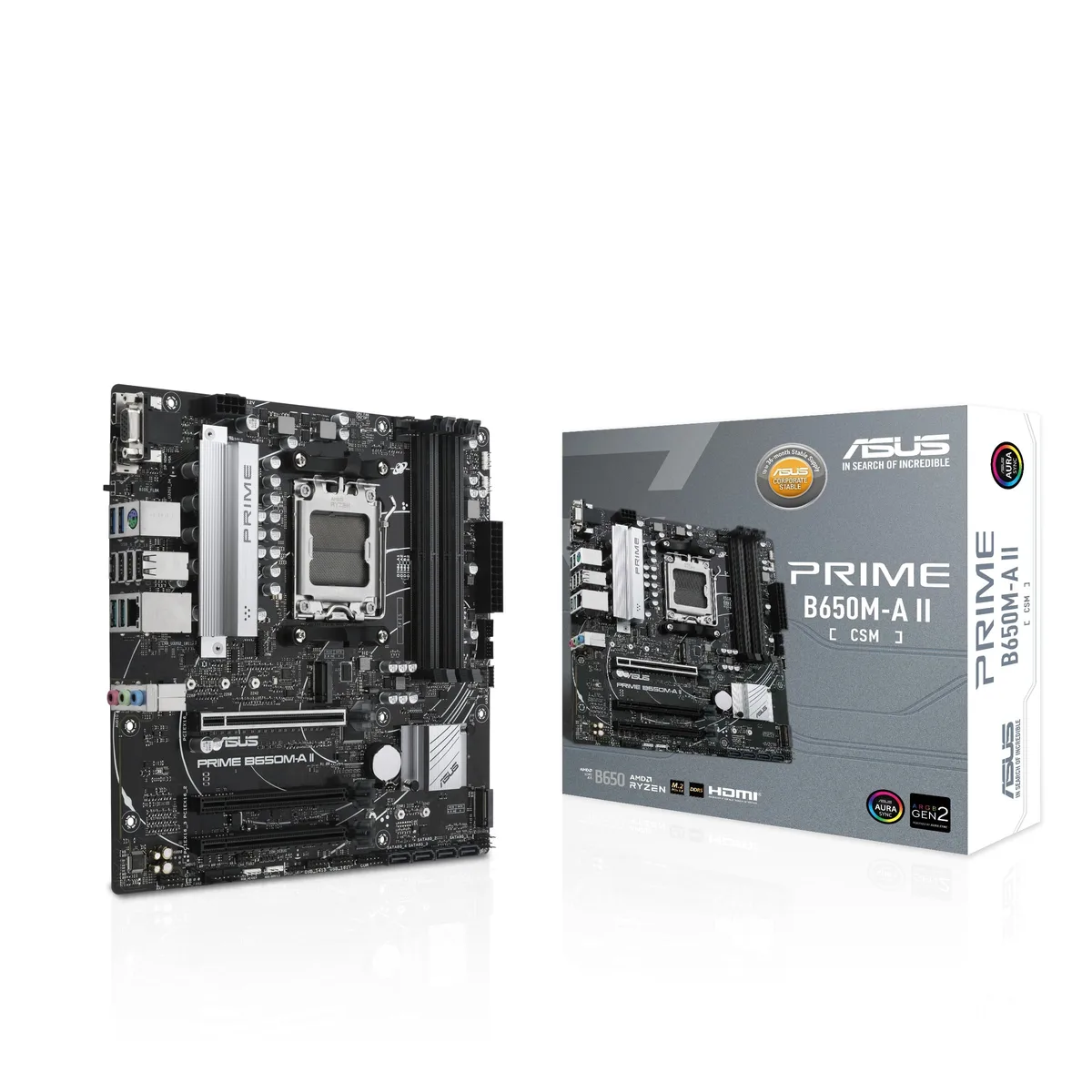 Материнська плата ASUS B650 micro-ATX AM5 4xDDR5 HDMI DP 7.1 звуку