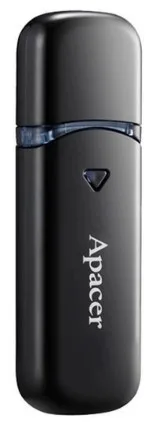 Флешка Apacer 128 ГБ USB 3.2 пластиковий чорний 56,05х18х8,5 мм