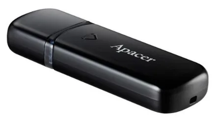 Флешка Apacer 128 ГБ USB 3.2 пластиковий чорний 56,05х18х8,5 мм