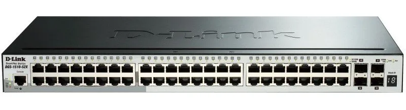 Коммутатор D-Link Управляемый 48 портов 10/100/1000 Мбит/с 2 порта 10G SFP+