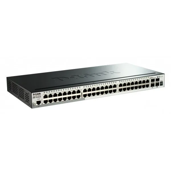 Коммутатор D-Link Управляемый 48 портов 10/100/1000 Мбит/с 2 порта 10G SFP+