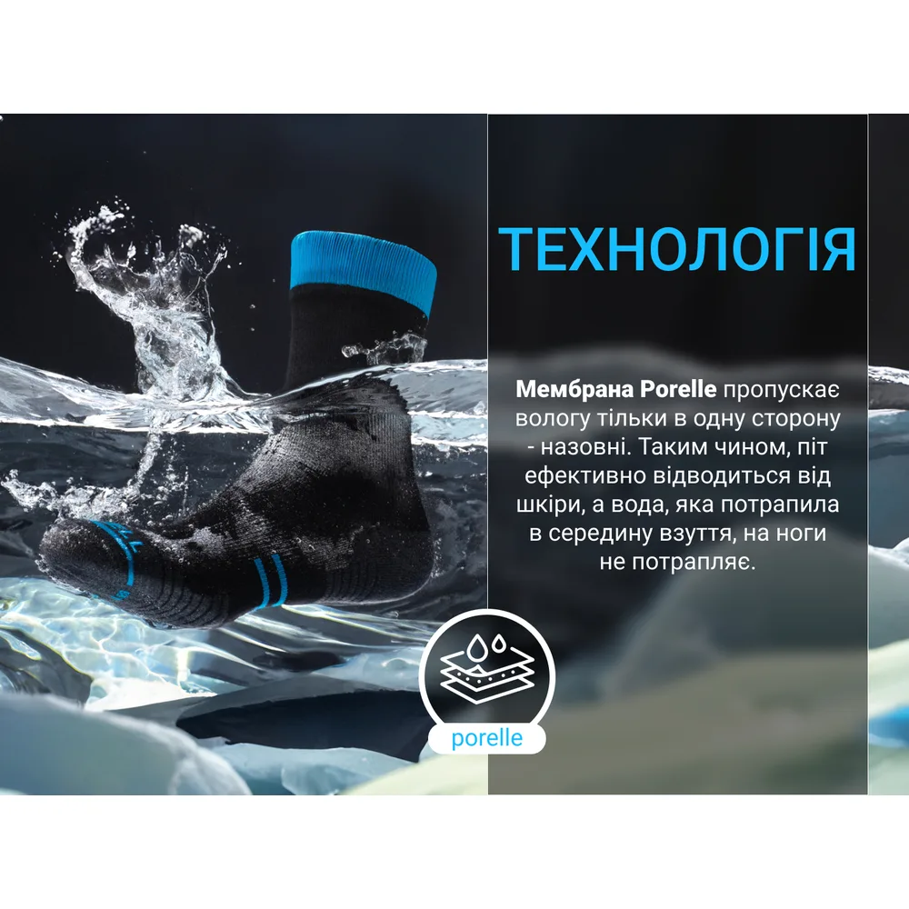 Водонепроникні шкарпетки Dexshell DriFil XL блакитні