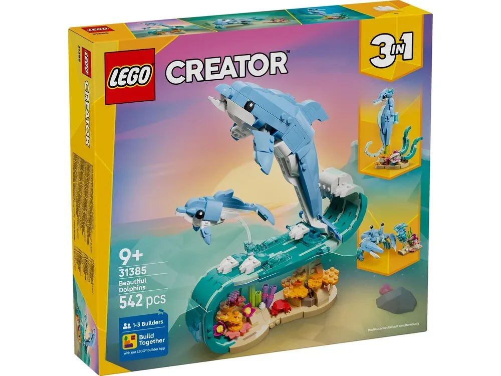 Конструктор LEGO Creator Морські тварини: красиві дельфіни