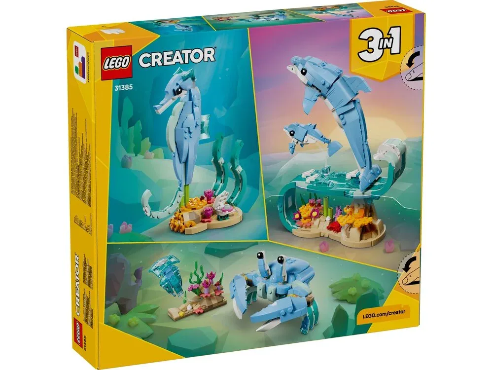 Конструктор LEGO Creator Морські тварини: красиві дельфіни