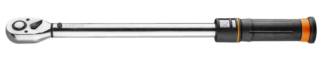 Динамометричний ключ Neo Tools, 1/2", 45 зубців, CrV, 490мм, діапазон 40-200Нм.