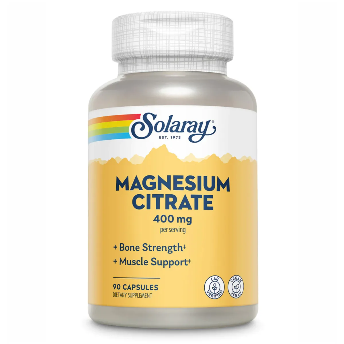Магній цитрат Solaray 400mg 90 капсул