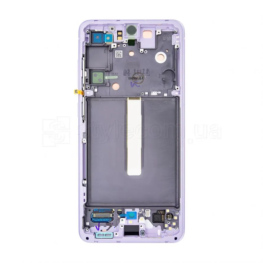 Дисплей Samsung AMOLED 6,4" з тачскріном та рамкою фіолетовий Service Original