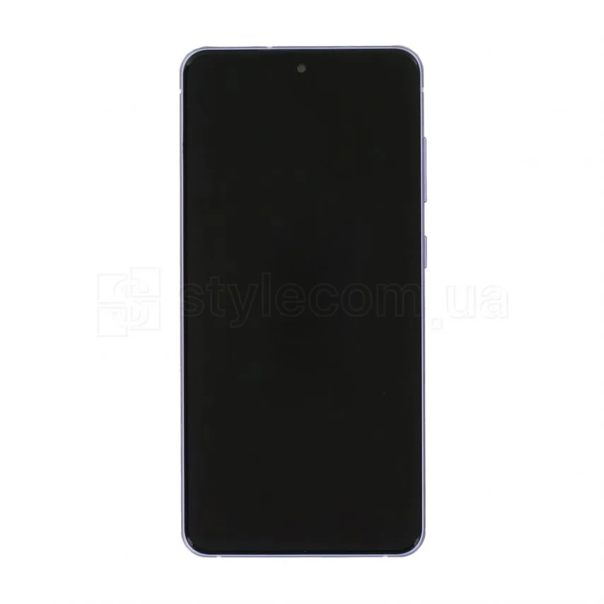 Дисплей Samsung AMOLED 6,4" с тачскрином и рамкой фиолетовый Service Original