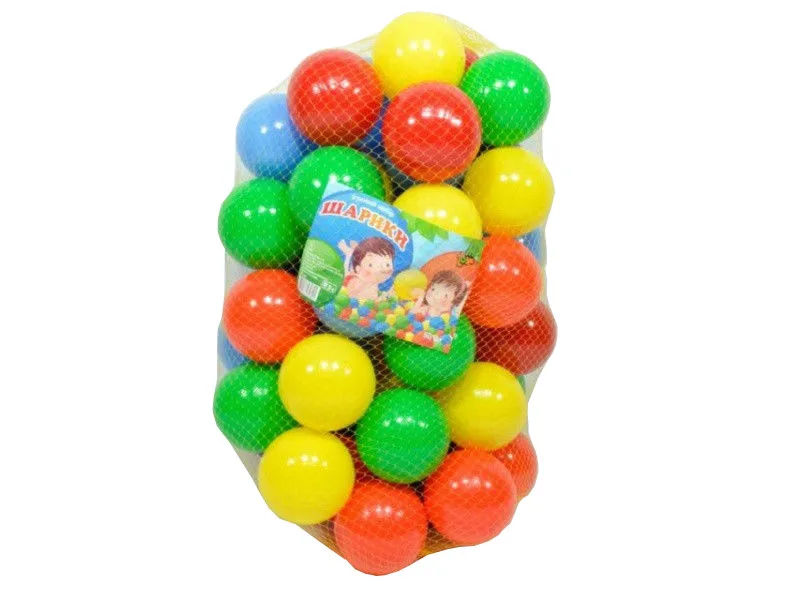 Шарики для сухого басейну Mtoys гіпоалергенні 70 мм яскраві 30 шт
