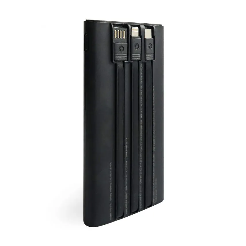 Power Bank WALKER 10000mAh Li-polymer чорний