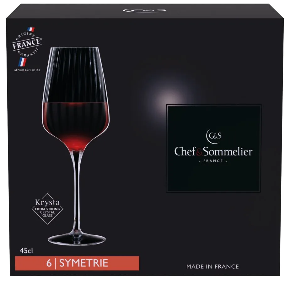 Набір келихів Chef&Sommeliers Krysta 450 мл 6 шт прозорі