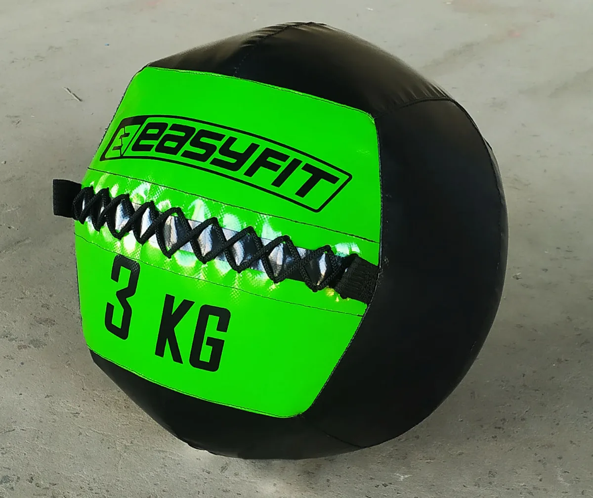 Медичний м'яч EasyFit PU 3 кг Зелений