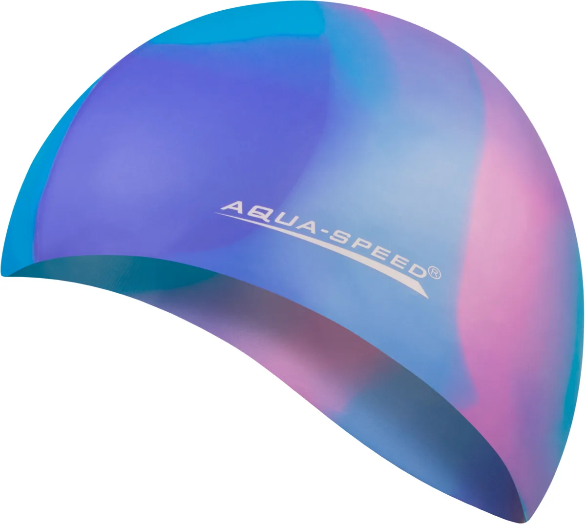 Шапка для плавання AQUA SPEED силікон OSFM мультиколор