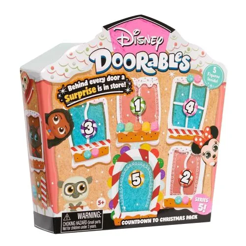 Ігровий набір Disney Doorables Великий святковий будиночок сюрприз для дітей фігурки мультфільмів