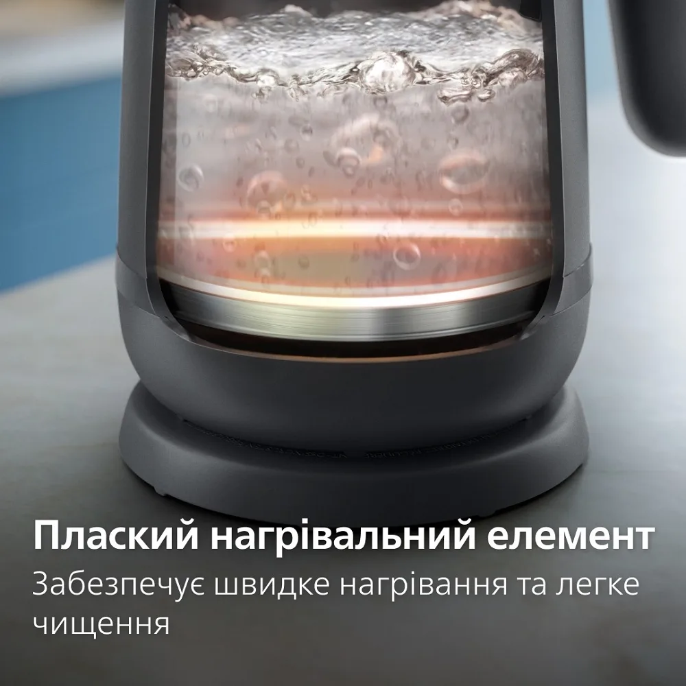 Электрический чайник Philips 1,7 л пластиковый черный