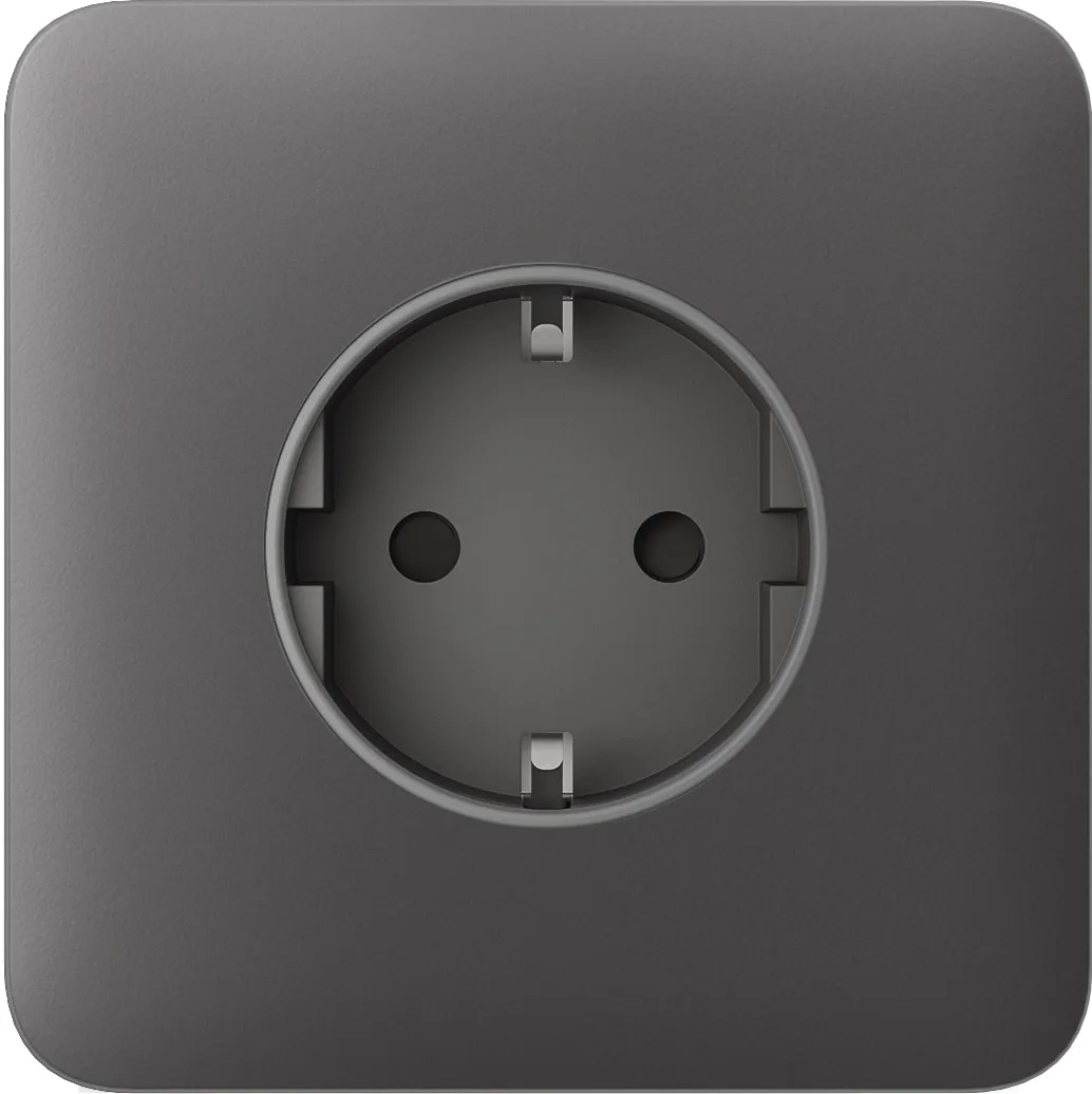 Передня панель для вбудованої розетки Ajax SoloCover for Outlet Basic, grey