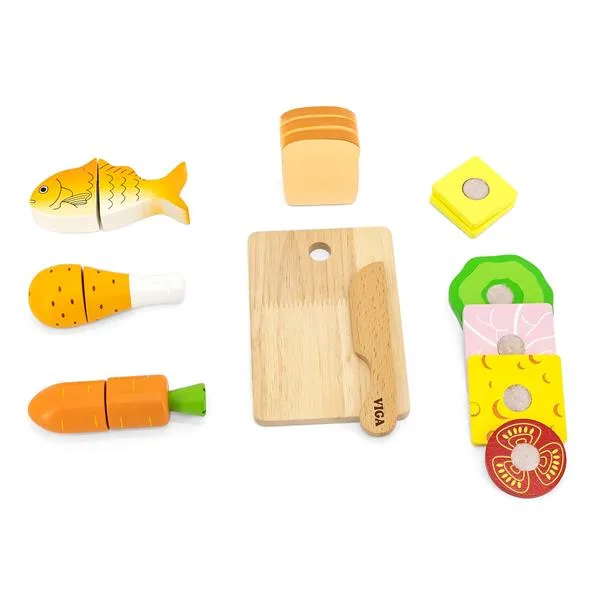 Игрушечные продукты Viga Toys Деревянный набор 21х15х7 см Разноцветный