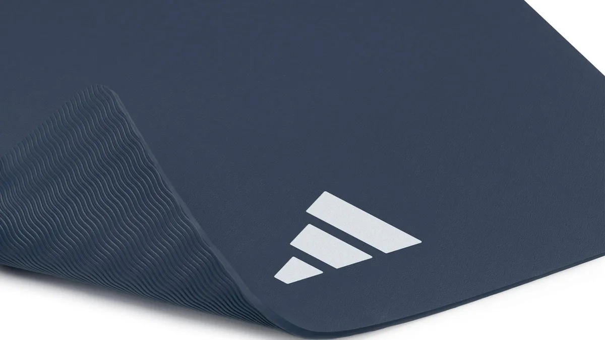 Килимок для йоги Adidas ПВХ 176х61см синій 8мм